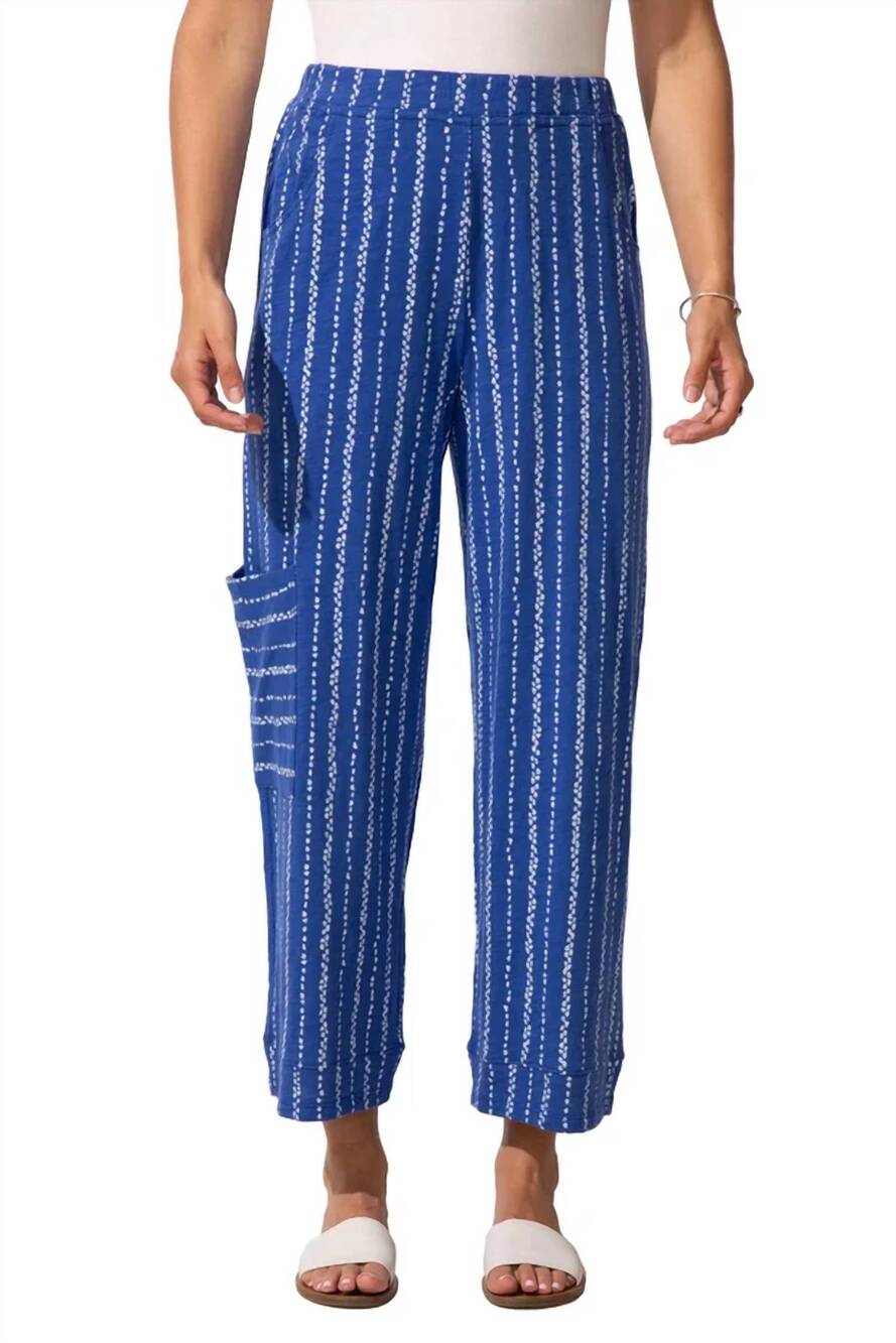 NEW ESCAPE BY HABITAT women's driftwood stripe flood pants in resort